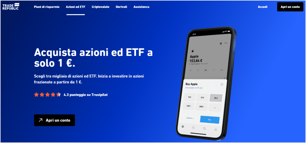 Trade Republic, un'ottima opzione per investire in azioni ed ETF