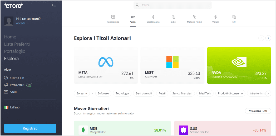 eToro, la migliore piattaforma di social trading del momento