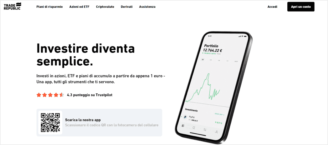 TradeRepublic – migliore piattaforma trading con tasso fisso per ogni transazione